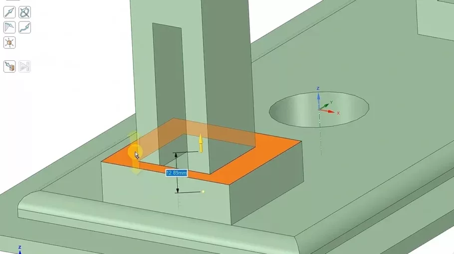 Découvrez la fonction TIRER sur des arêtes de ANSYS SpaceClaim en vidéo