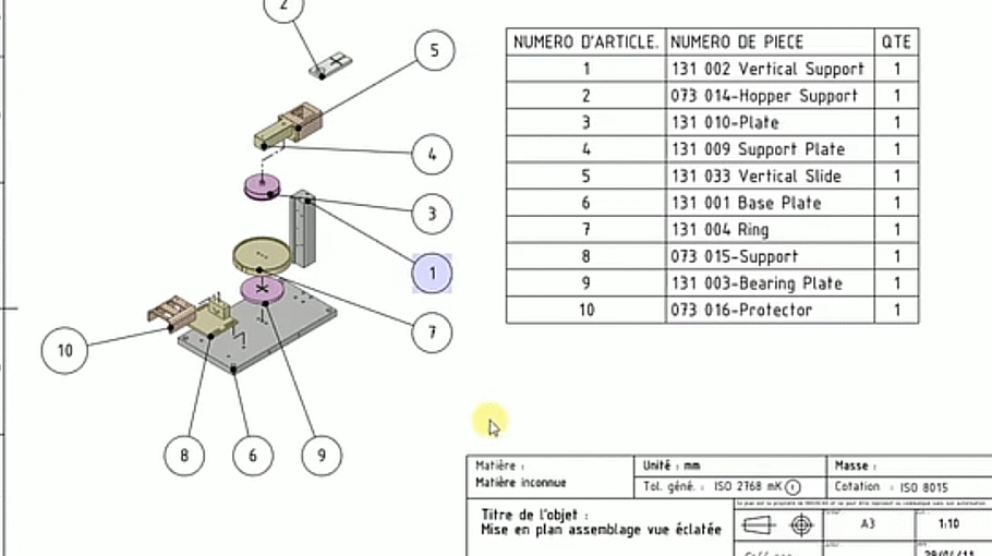 Découvrez la création de notice de montage et nomenclature de ANSYS SpaceClaim en vidéo