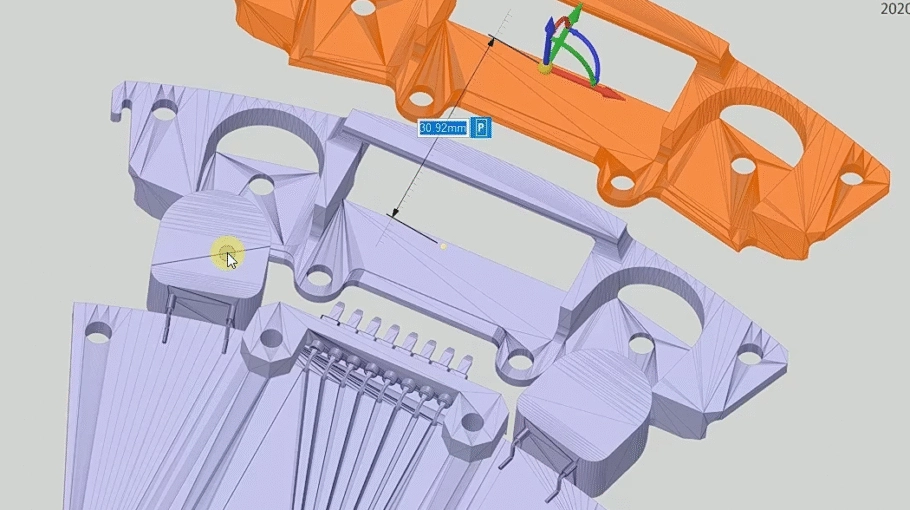 Découvrez la sélection sur un fichier .STL de ANSYS SpaceClaim en vidéo