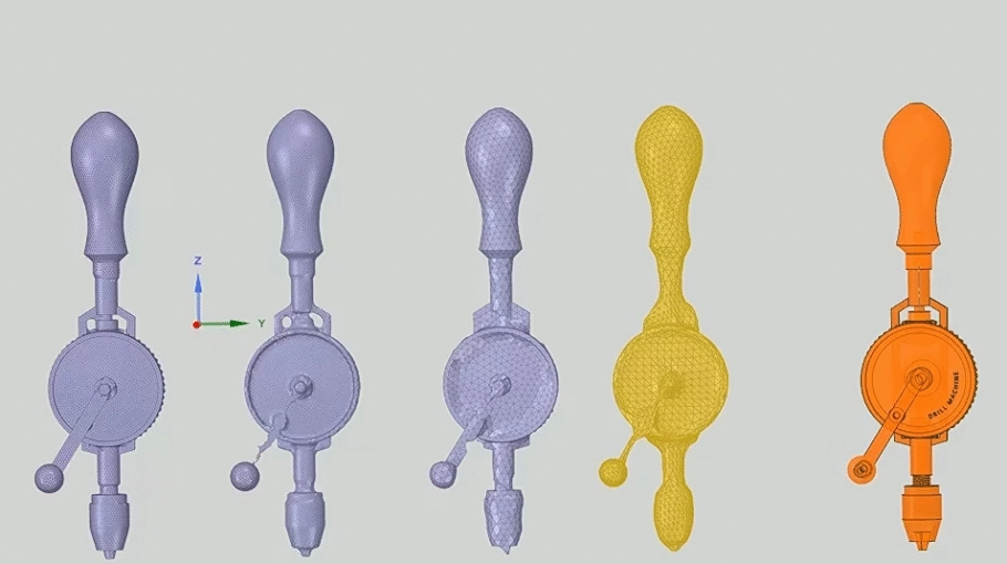 Découvrez la pellicule rétractable sur un fichier .STL de ANSYS SpaceClaim en vidéo
