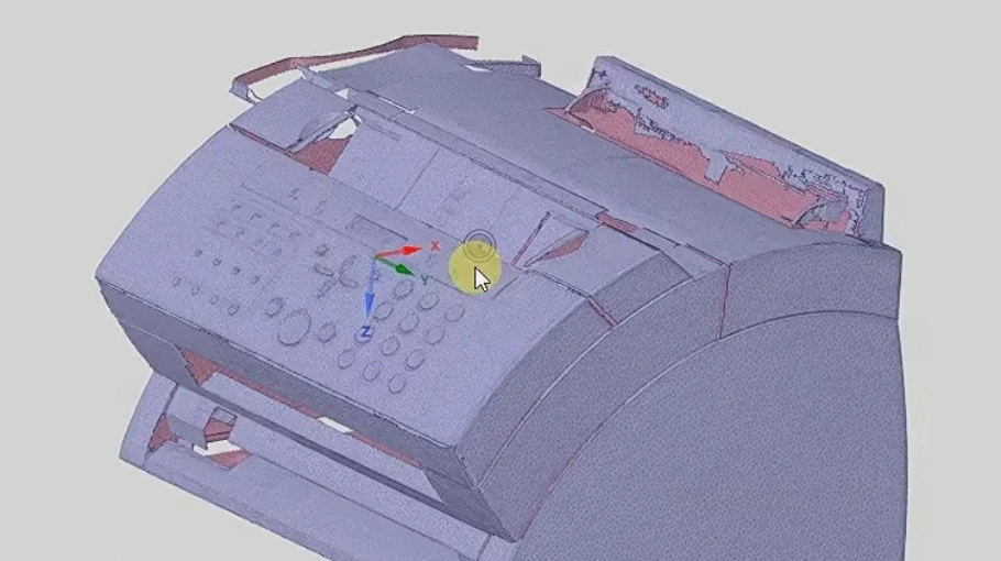 Découvrez le changement d'origine d'un volume et la réorientation des facettes .STL de ANSYS SpaceClaim en vidéo