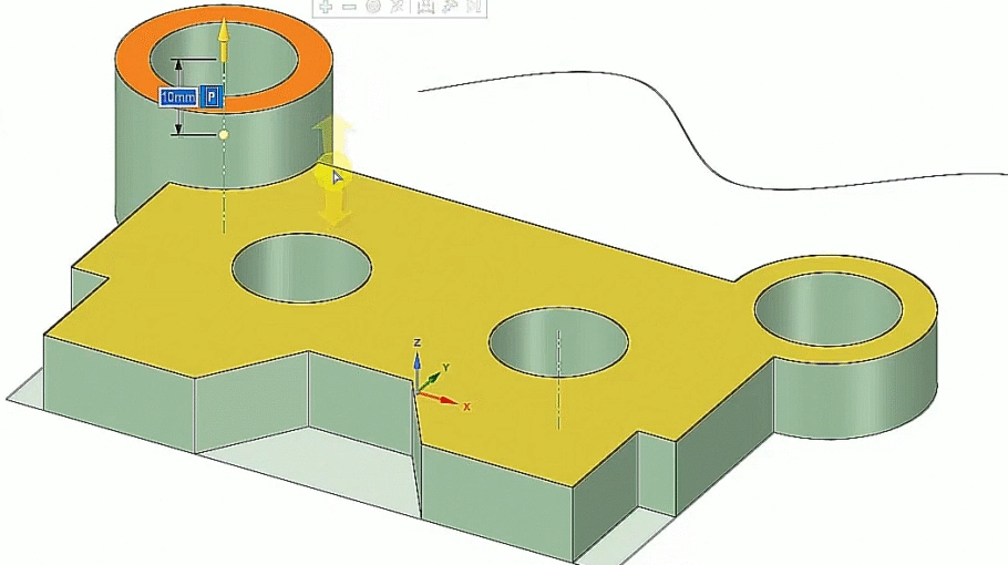 Découvrez les bases de la fonction TIRER de ANSYS SpaceClaim en vidéo