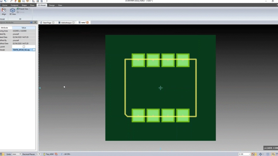 Découvrez comment créer une empreinte avec ZUKEN eCADSTAR en vidéo