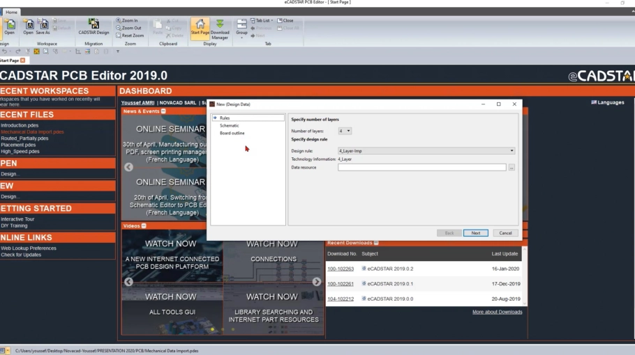Découvrez comment passer du schéma au PCB avec ZUKEN eCADSTAR en vidéo