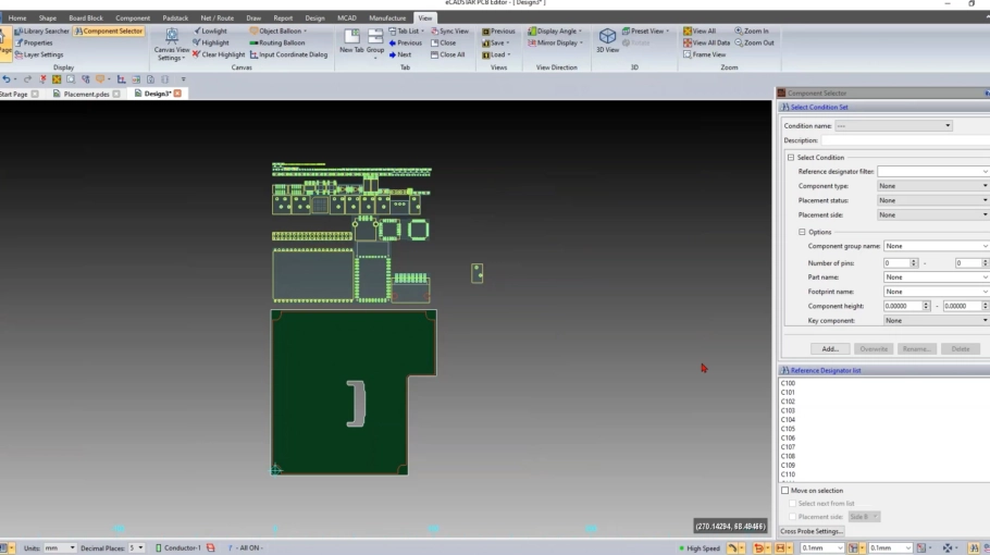 Découvrez les méthodes de placement de composants dans le PCB avec ZUKEN eCADSTAR en vidéo